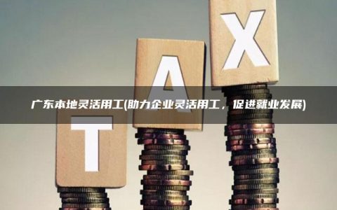广东本地灵活用工(助力企业灵活用工，促进就业发展)