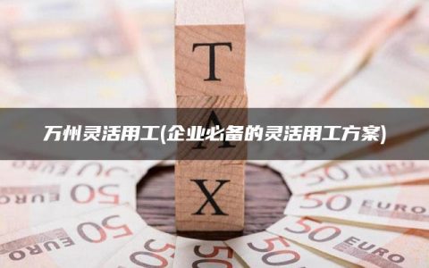 万州灵活用工(企业必备的灵活用工方案)