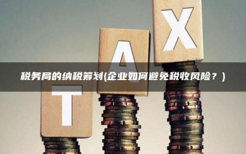 税务局的纳税筹划(企业如何避免税收风险？)