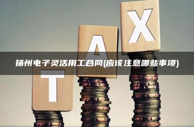 扬州电子灵活用工合同(应该注意哪些事项)