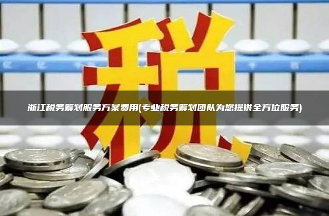 浙江税务筹划服务方案费用(专业税务筹划团队为您提供全方位服务)