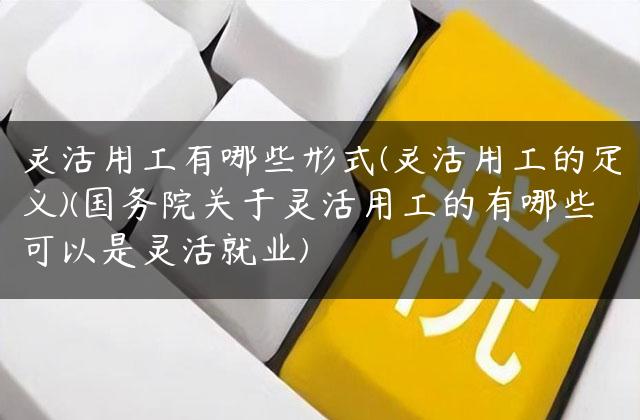 灵活用工有哪些形式(灵活用工的定义)(国务院关于灵活用工的有哪些可以是灵活就业)
