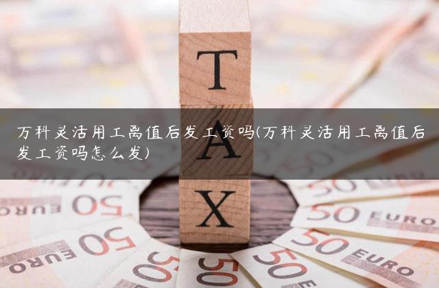 万科灵活用工离值后发工资吗(万科灵活用工离值后发工资吗怎么发)