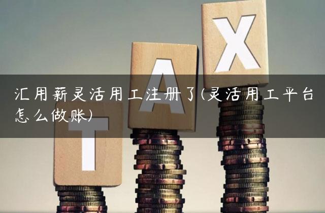 汇用薪灵活用工注册了(灵活用工平台怎么做账)